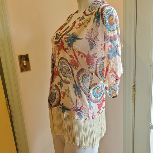 UK2LA Sheer Boho Fringe Cover Up - Picture 1 of 8